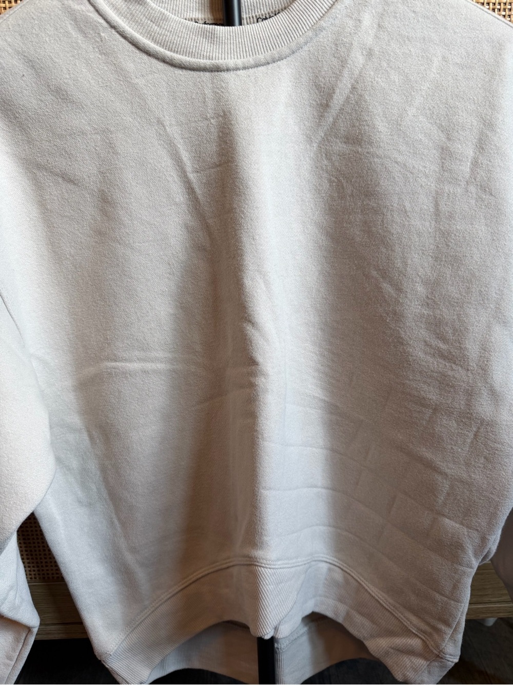 Calvin Klein Performance Light Beige Crewneck Sweatshirt - Picture 2 of 4